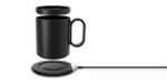 Smart Mug Warmer with Wireless Charger - Black - Image 4