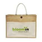 Jute Bags with Cotton Pocket - Image 2