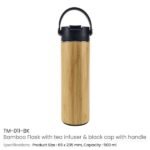 Bamboo Flask with Tea Infuser - Image 4
