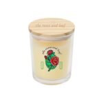 Scented Candle in Glass Bottle with Bamboo Lid - Image 3