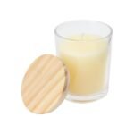 Scented Candle in Glass Bottle with Bamboo Lid