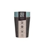 Circular Cup 8oz Black & Faraway Blue
