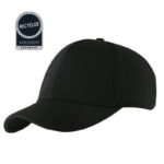 TITAN - Santhome Recycled 6 Panel Adjustable Cap - Black - Image 5