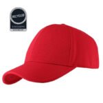 TITAN - Santhome Recycled 6 Panel Adjustable Cap - Red - Image 2