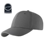 TITAN - Santhome Recycled 6 Panel Adjustable Cap - Dark Grey - Image 2
