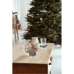 LAAX - eco-neutral RPET Set of 6 Felt Coasters with Bamboo Stand - Image 3