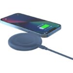 OSLO - @memorii Recycled 15W Wireless Charger Multi - Cable Set - Blue - Image 5