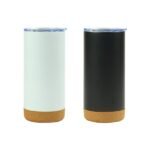 Travel Tumbler with Cork Base 450ml Stainless Steel - Image 4