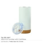 Travel Tumbler with Cork Base 450ml Stainless Steel - Image 7