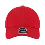 TITAN - Santhome Recycled 6 Panel Adjustable Cap - Red - Image 5