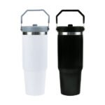 Tumbler with Handle & Straw SS Double Wall 900ml - Image 3