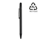 MASSA - Recycled Aluminum Ball Pen - Black - Image 2